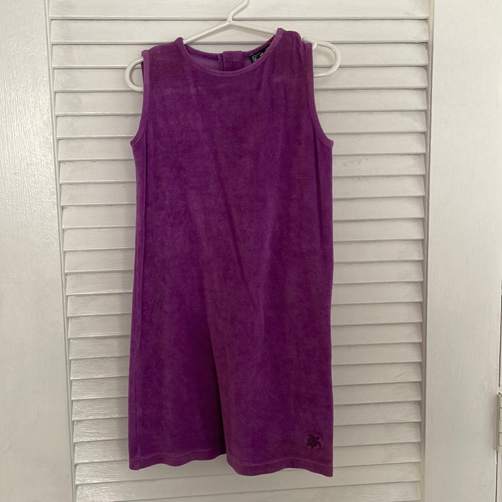 Vilebrequin purple terry cloth dress.